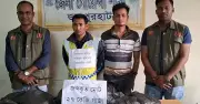 জয়পুরহাটে ২৭ কেজি গাঁজাসহ দুই মাদক ব্যবসায়ী আটক, ডিবি'র অভিযানে সফলতা