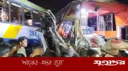 বরিশাল-ঢাকা মহাসড়কে বাস সংঘর্ষে চালক নিহত, আহত ৫০