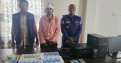 গ্রাফিক্স ডিজাইন শিখে জাল নোট তৈরির অভিযোগে ফেনীতে যুবক গ্রেপ্তার