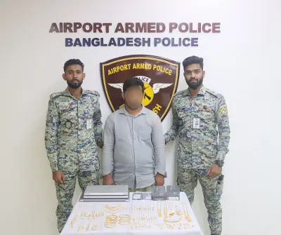 হজরত শাহজালাল বিমানবন্দরে সোনা চোরাচালান: ৫০০ গ্রাম স্বর্ণালংকারসহ যুবক আটক