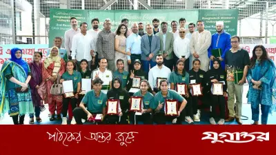 ইতিহাস গড়া নারী ভলিবল দলের সংবর্ধনা, ফেডারেশন থেকে সম্মাননা ও নগদ পুরস্কার