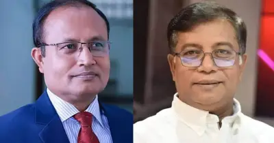 ঢাকা বিশ্ববিদ্যালয়ের নতুন উপাচার্য অধ্যাপক এ বি এম ওবায়দুল ইসলাম, ইউজিসি চেয়ারম্যান অধ্যাপক মামুন আহমেদ