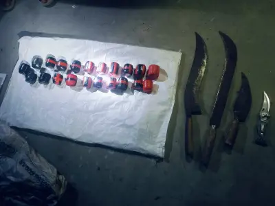 রাজশাহীতে লেবুবাগান থেকে ২১টি ককটেল ও দেশি অস্ত্র উদ্ধার, র‍্যাবের অভিযান