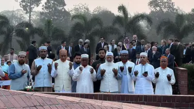 স্বাধীনতা দিবসে স্মৃতিসৌধে জামায়াত আমির শফিকুর রহমানের শ্রদ্ধা নিবেদন