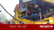 রংপুরের তারাগঞ্জে দুই ট্রাকের মুখোমুখি সংঘর্ষে দুই চালকের মৃত্যু, হেলপার আহত
