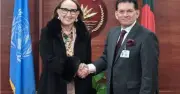 জাতিসংঘে বাংলাদেশের পররাষ্ট্রমন্ত্রী ও ইউএনসিটিএডি মহাসচিবের বৈঠক: বৈশ্বিক অর্থনৈতিক ঝুঁকি নিয়ে আলোচনা