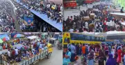 ঈদে ঘরমুখো যাত্রীদের ভোগান্তি: ভাড়া বৃদ্ধি, যানজট ও গণপরিবহণ সংকট