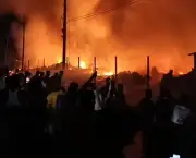 নোয়াখালীর সুবর্ণচরে বাজারে ভয়াবহ অগ্নিকাণ্ড, ২৪ দোকান পুড়ে ছাই