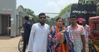 দেড় মাসের সন্তানসহ গ্রেপ্তার যুব মহিলা লীগ নেত্রী কারামুক্ত