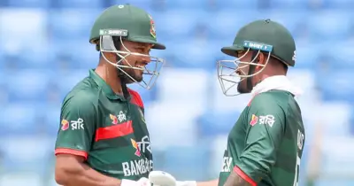 নাজমুল হোসেন শান্তর সেঞ্চুরিতে সিরিজ জয় বাংলাদেশের