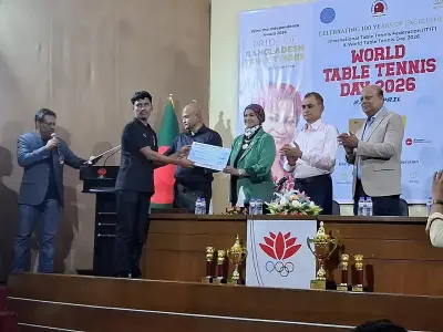 কিংবদন্তি জোবেরা রহমান লিনু পেলেন ‘প্রাইড অব বাংলাদেশ টেবিল টেনিস’ সম্মাননা