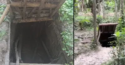 লক্ষ্মীপুরে বাগানের ভেতরে মিলল মাদক সেবনের গোপন সুড়ঙ্গ