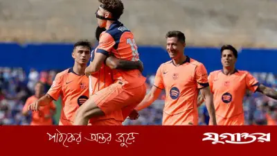 ৬ বছর পর হেতাফের মাঠে জিতে শিরোপার আরও কাছে বার্সেলোনা