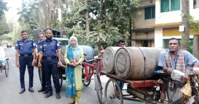 বরিশালে অবৈধ ডিজেল মজুদ: ব্যবসায়ীর ১৫ হাজার টাকা জরিমানা, ৫৮০ লিটার জব্দ