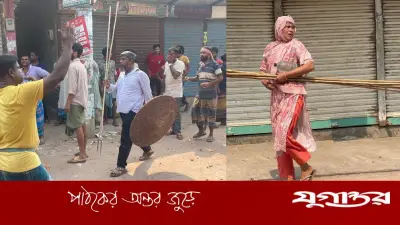 ফুটবল মাইকিং নিয়ে সংঘর্ষে ফরিদপুরের ভাঙ্গায় ২০০ আহত, ৫০ দোকান ভাঙচুর