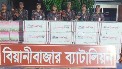 বিজিবির অভিযানে ১.৭৫ কোটি টাকার ভারতীয় পণ্য জব্দ, হোয়াটসঅ্যাপ বিনিয়োগ ফাঁদে ৮৬ লাখ টাকা আত্মসাৎ
