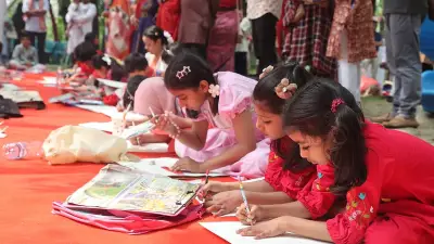 প্রথম আলোর বৈশাখী উৎসবে শিশুদের চিত্রাঙ্কন ও সাংস্কৃতিক মিলন