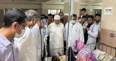 জামায়াতের আমীর শফিকুর রহমানের শ্যামলীতে শিশু হাসপাতাল ও পেট্রল পাম্প পরিদর্শন