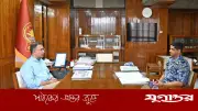 প্রধানমন্ত্রী তারেক রহমানের সঙ্গে বিমান বাহিনী প্রধান হাসান মাহমুদ খাঁনের সৌজন্য সাক্ষাৎ