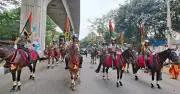 পহেলা বৈশাখে ঢাবির শোভাযাত্রায় ডিএমপির অশ্বারোহী দল, যোগ হয়েছে নতুন মাত্রা