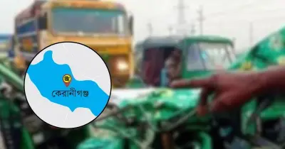 কেরানীগঞ্জে বালুবাহী ট্রাক-অটোরিকশা সংঘর্ষে আপন দুই ভাই নিহত