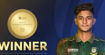 নাহিদ রানা আইসিসি প্লেয়ার অব দ্য মান্থ নির্বাচিত