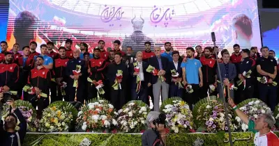 ভূরাজনৈতিক টানাপোড়েনের মাঝে ইরানের বিশ্বকাপ বিদায় সংবর্ধনা