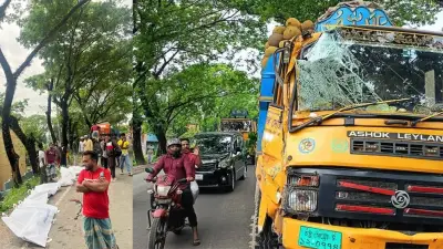 সড়ক দুর্ঘটনায় ৮ শ্রমিক নিহত, চালক ছিলেন ঘুমে
