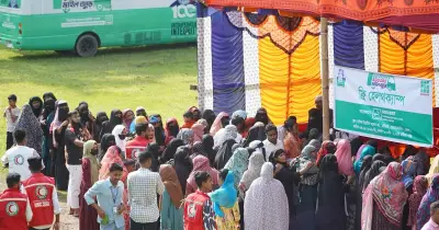 ভোলায় বিনামূল্যে স্বাস্থ্য শিবিরে ২৬০০ জন পেলেন সেবা