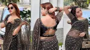 লুকশাড়িতে কেয়া পায়েলের 'উউপ্স' মোমেন্ট, নজর কাড়লেন কালো শাড়িতে