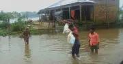 সুনামগঞ্জে টানা বৃষ্টিতে হাওরে ধান কাটা ব্যাহত, কৃষকদের উদ্বেগ