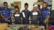তিন বনদস্যু অস্ত্রসহ গ্রেফতার, শরণখোলা থানায় মামলা