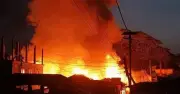 বান্দরবানের বাঘমারা বাজারে ভয়াবহ অগ্নিকাণ্ড, ৫০ দোকান-বাড়ি পুড়ে ছাই