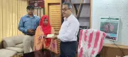হামে আক্রান্ত শিশুর চিকিৎসায় জেলা পরিষদের ২০ হাজার টাকা সহায়তা