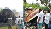 জমির বিরোধে বসতঘর ও খড়ের গাদায় অগ্নিসংযোগ, শ্বশুর গ্রেফতার