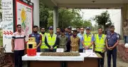 গ্যাস সিলিন্ডারে গাঁজা পাচারকালে যুবক আটক, উদ্ধার ৮ কেজি গাঁজা