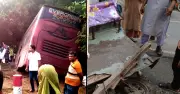বগুড়ায় বাসচাপায় মা-মেয়ে নিহত, চালক-হেলপার পলাতক