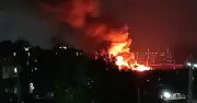কালশীর বস্তিতে আগুন, পুড়ে গেছে শতাধিক ঘর