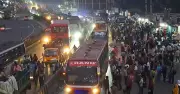 ঈদে ঘরমুখী মানুষের চাপে ঢাকা-টাঙ্গাইল মহাসড়কে ৪০ কিমি যানজট