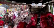 নর্দায় বাস-বাস সংঘর্ষে নিহত ১, আহত ১২