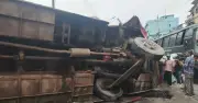 পটুয়াখালীগামী বাসের ধাক্কায় চারজন নিহত, রাজধানীতে ভয়াবহ সড়ক দুর্ঘটনা