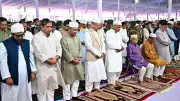 রাষ্ট্রপতি ও প্রধানমন্ত্রীর জাতীয় ঈদগাহে ঈদের নামাজ আদায়