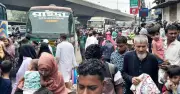 ঈদের দ্বিতীয় দিনেও ঢাকাছাড়া মানুষের ভিড় বাস টার্মিনালে