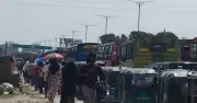 ময়মনসিংহে শম্ভুগঞ্জ-পাটগুদাম ব্রিজ সড়কে ভয়াবহ যানজট, দুর্ভোগে রোগী-যাত্রীরা