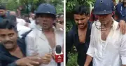 সোনারপুরে বিক্ষোভের মুখে অভিষেক, ডিম-জুতা নিক্ষেপ