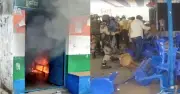পশ্চিমবঙ্গে তৃণমূল কার্যালয়ে হামলা ও অগ্নিসংযোগের অভিযোগ বিজেপির বিরুদ্ধে