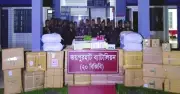 জয়পুরহাটে কুরিয়ার গোডাউন থেকে ৫৬ লাখ টাকার অবৈধ সিরাপ ও জর্দা জব্দ