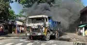 রাজশাহীতে বালুবাহী ট্রাকের চাপায় পথচারী নিহত, উত্তেজিত জনতা দুই ট্রাকে আগুন