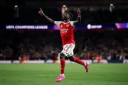 আর্সেনালের জয়ে ফাইনালে, সাকার উদযাপন