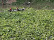 রায়গঞ্জে কচুরিপানায় আটকে পড়া দুইজনকে উদ্ধার করল পুলিশ